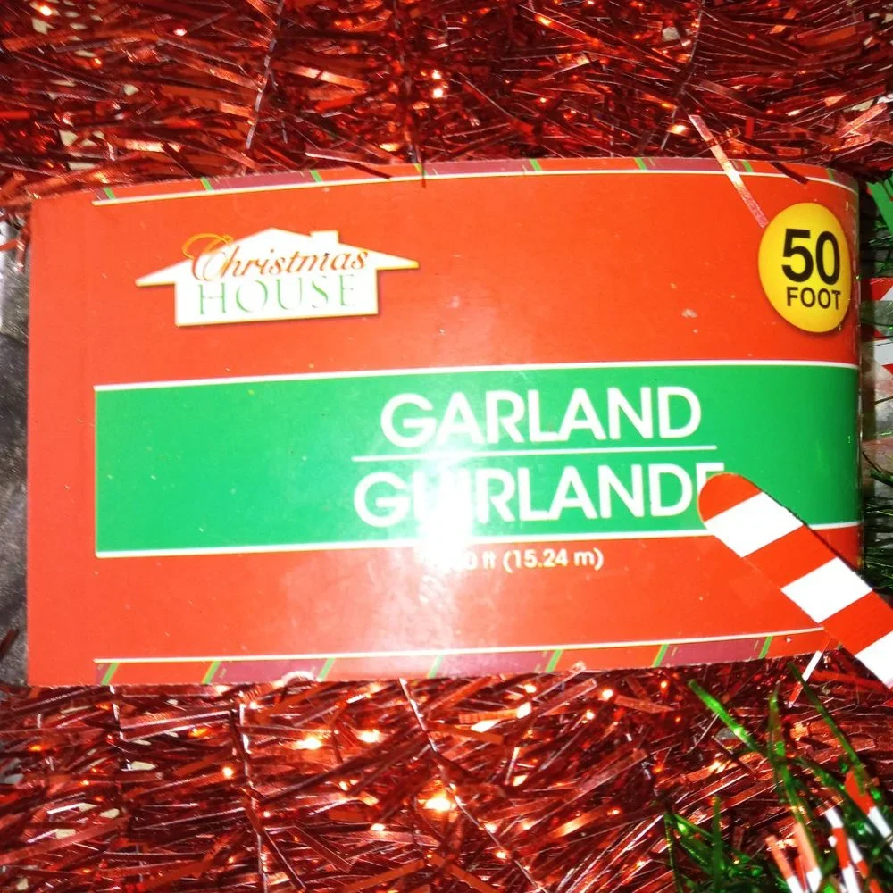 CHRISTMAS GARLAND NEW 2 TYPES 3 ITEMS 109 FEET TOTAL